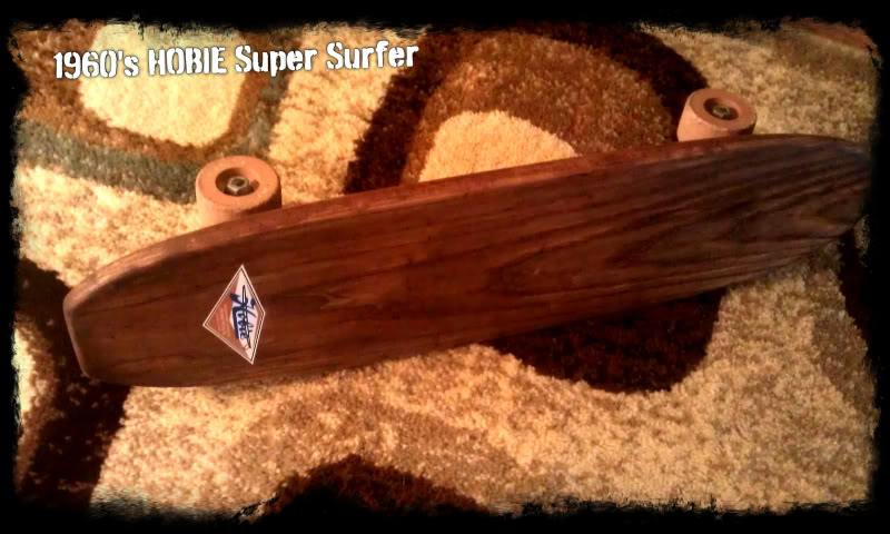 Classic original 1960s HOBIE Super Surfer skateboard vintage