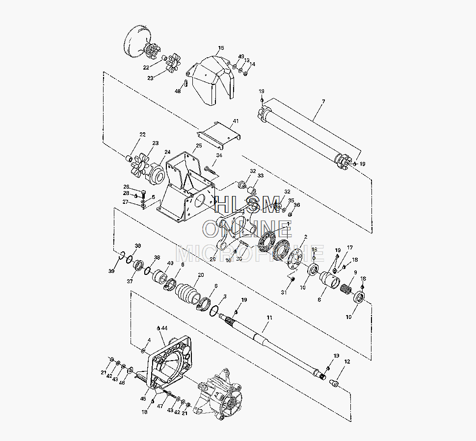 which part number on this diagram are you talking about, the PTO doesn't have any rubber pressed onto it, the bumper that goes inside and the coupler are ...